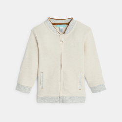 جاكيت بسحاب من طراز دب تيدي، مصنوع من الصوف الناعم، باللون الأبيض الكريمي، للأطفال الصغار